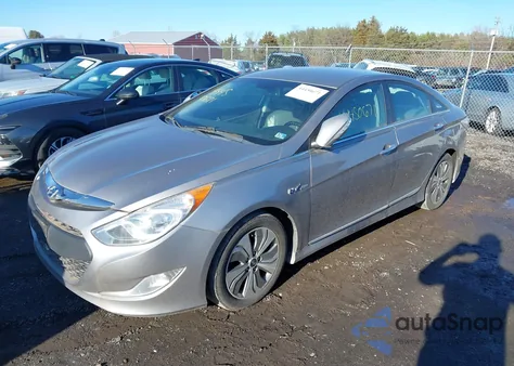 2013 Hyundai Sonata Hybrid Limited z USA, uszkodzony, nr VIN KMHEC4A46DA100654